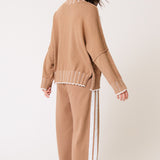 Romy Knit Sweater - Fawn Stripe