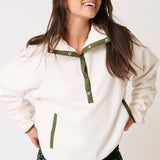 Mattie Pullover - Cream / Khaki