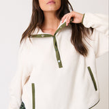 Mattie Pullover - Cream / Khaki