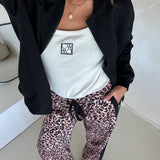 Adeline Pant - Neutral Leopard