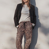 Adeline Pant - Neutral Leopard