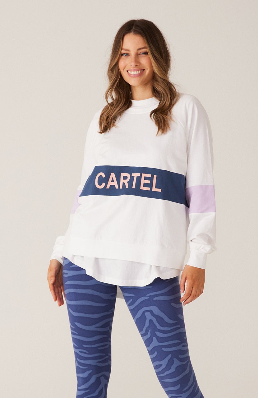Matilda Sweater - Navy Lilac