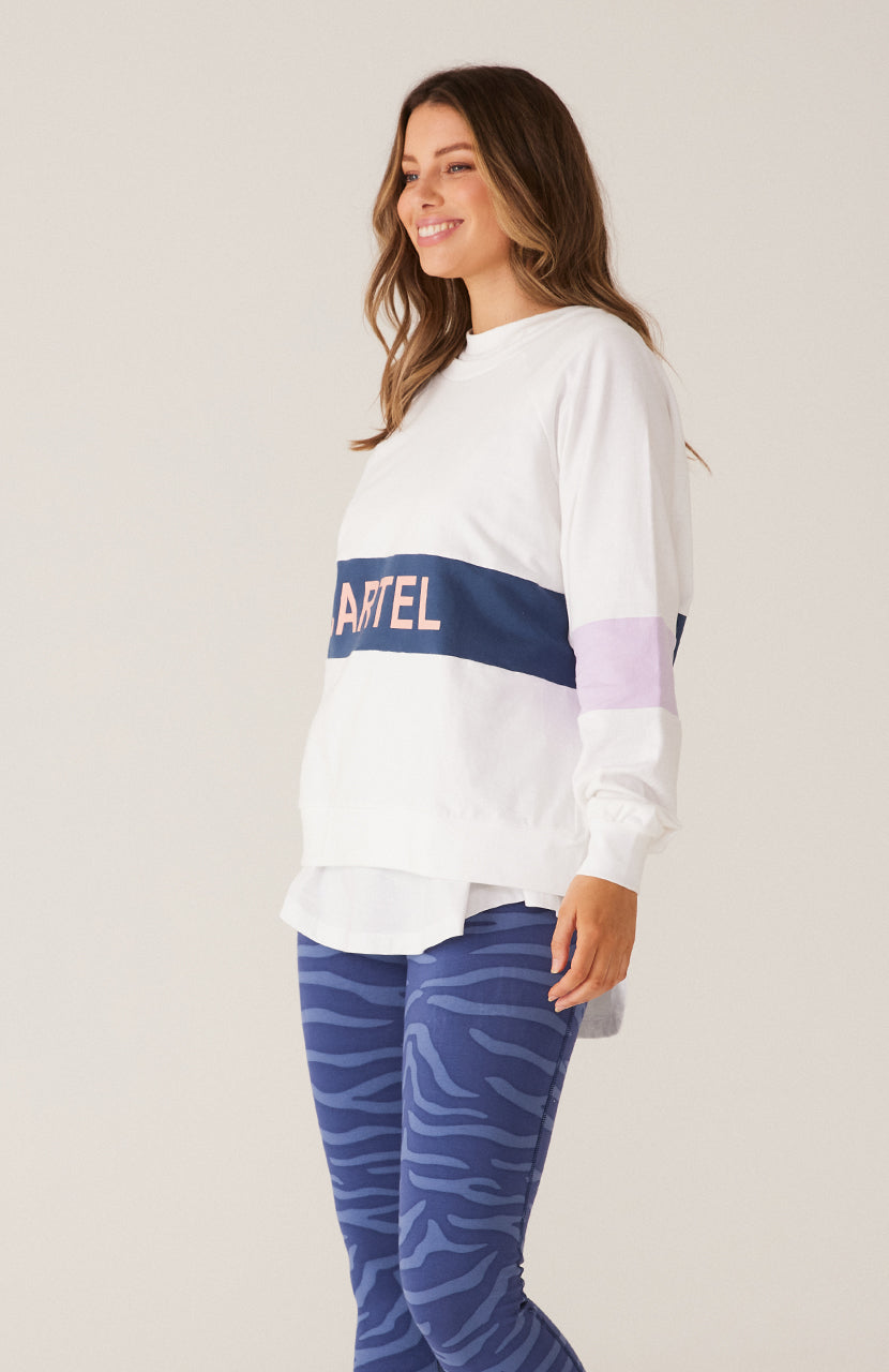 Matilda Sweater - Navy Lilac