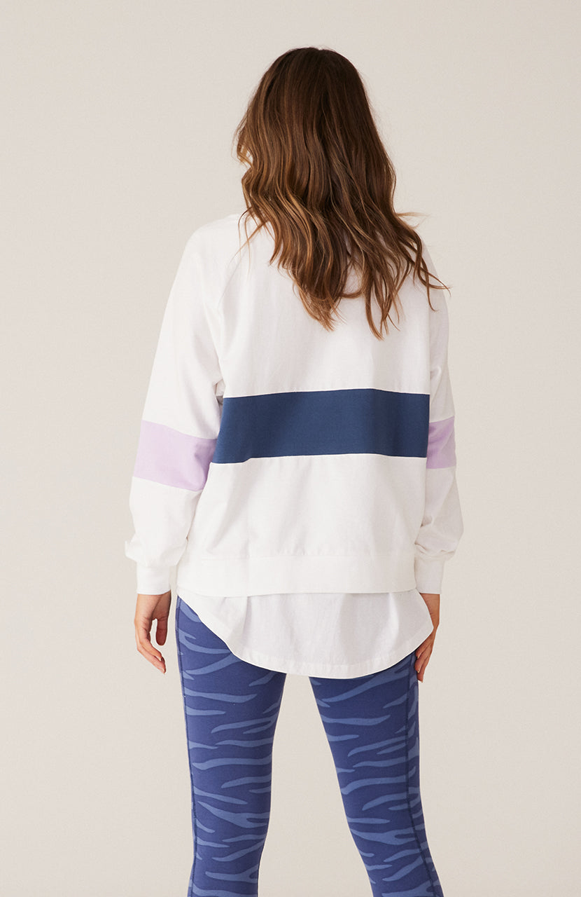 Matilda Sweater - Navy Lilac