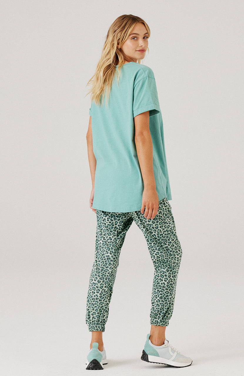 Comeback Pant - Sage Leopard
