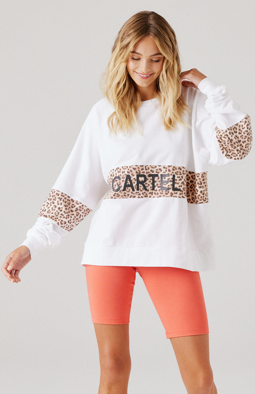 Matilda Sweater - Mocha Leopard