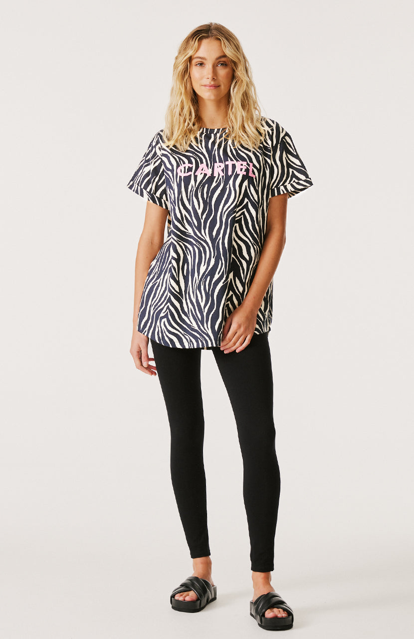 Marlo Tee - Black Zebra