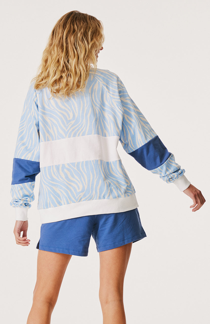 Matilda Sweater - Ice Blue Zebra