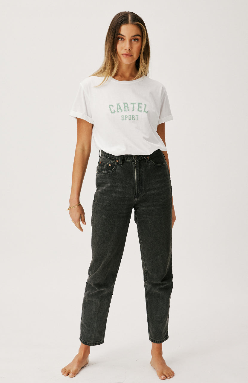 Marlo Tee - White/Rosemary