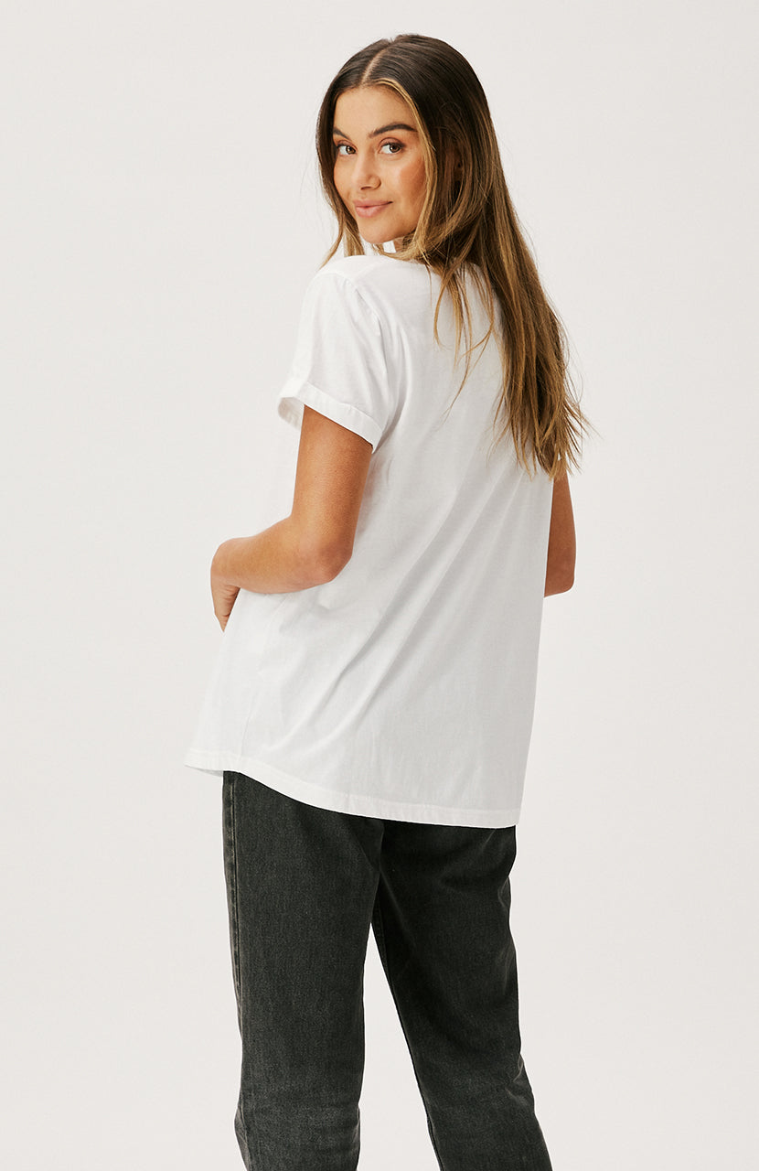 Marlo Tee - White/Rosemary