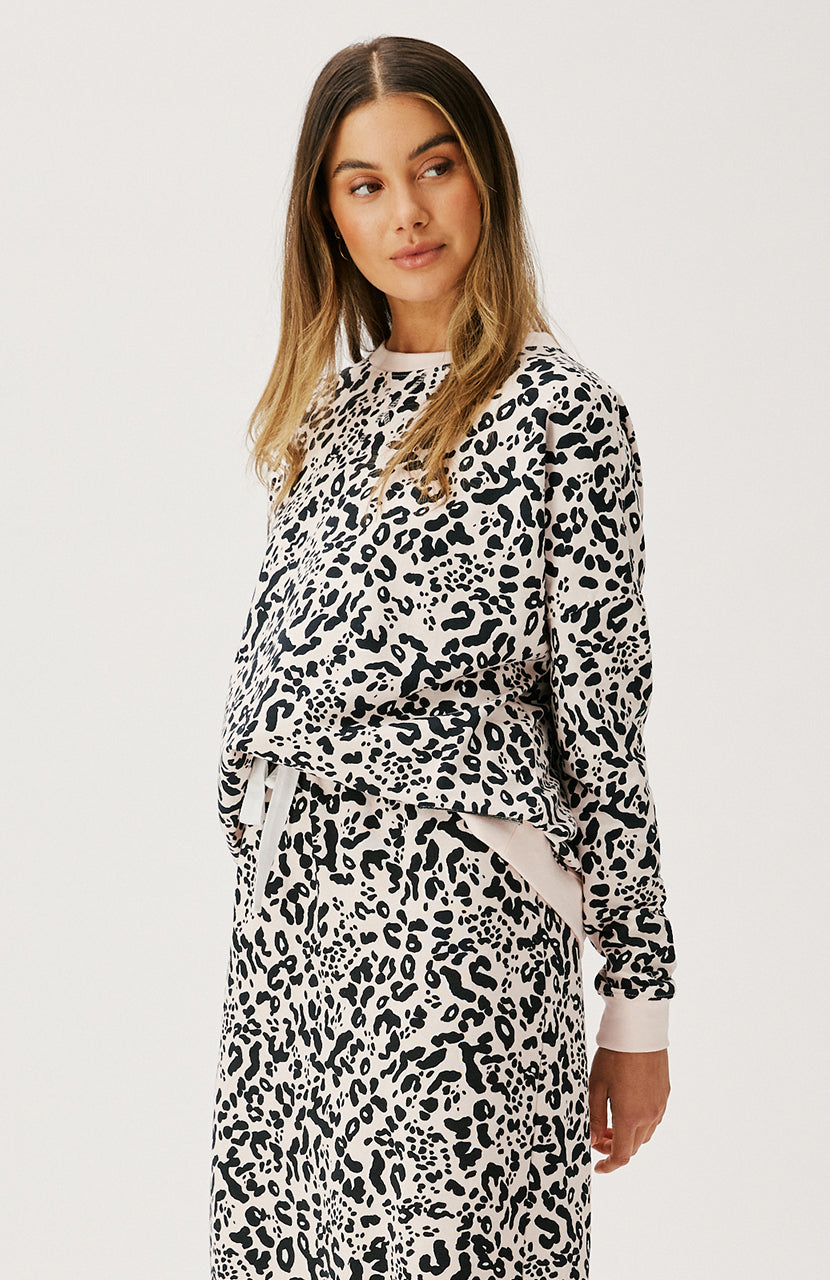 Izzy Sweater - Crème Leopard
