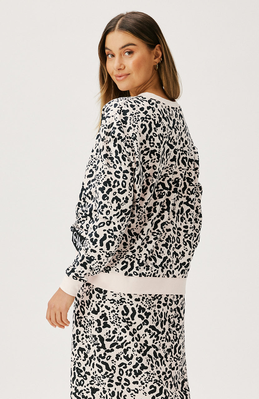 Izzy Sweater - Crème Leopard