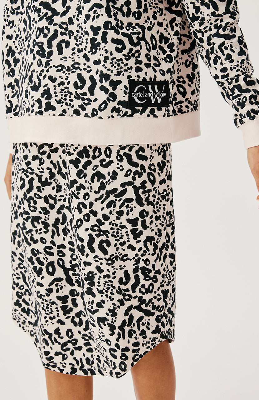 Coco Skirt - Crème Leopard