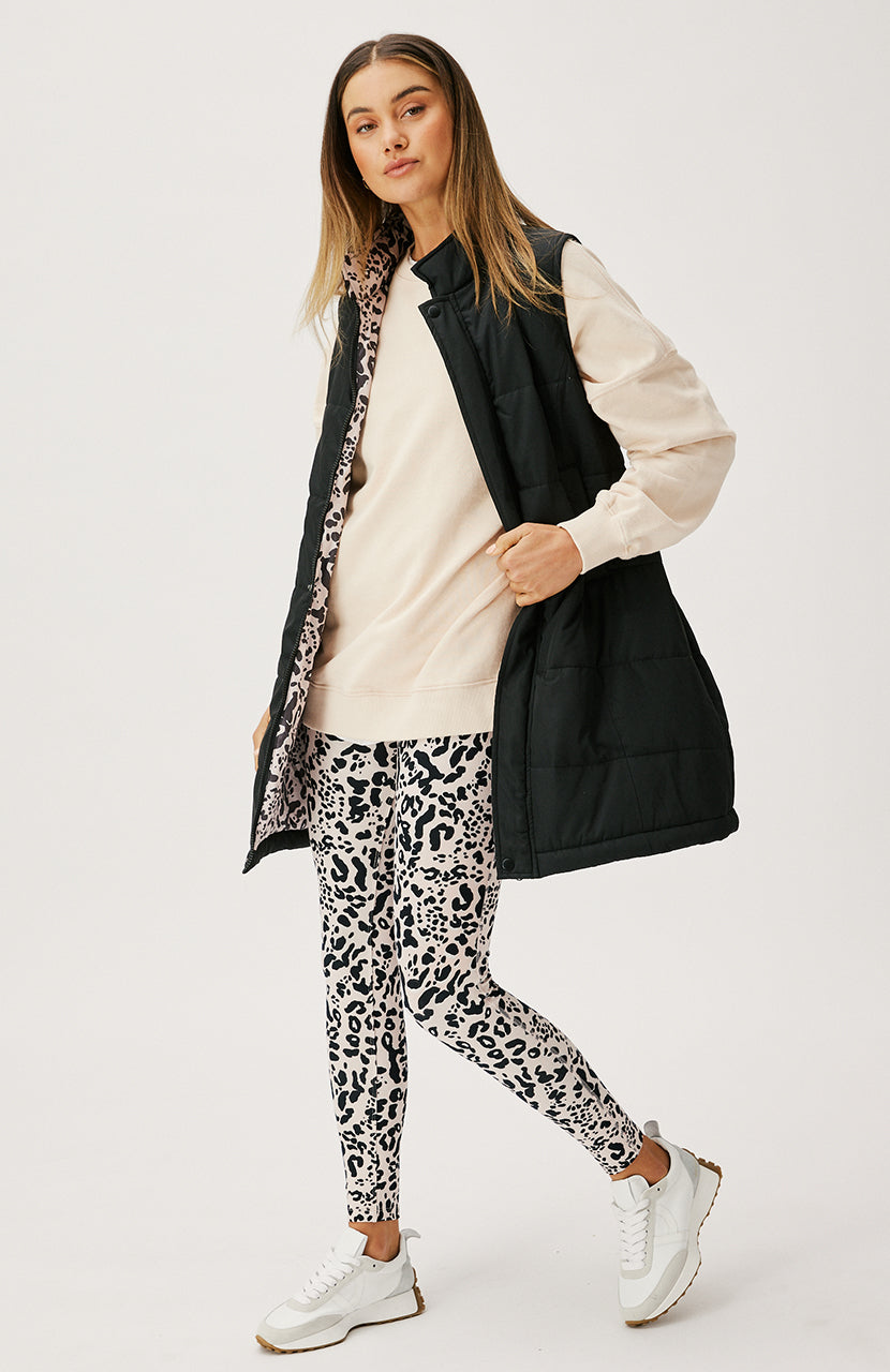Belinda Longline Puffer - Black