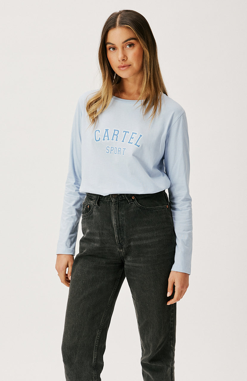 Lola Long Sleeve Top - Ice Blue