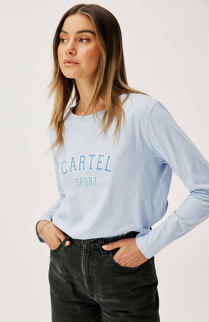 Lola Long Sleeve Top - Ice Blue