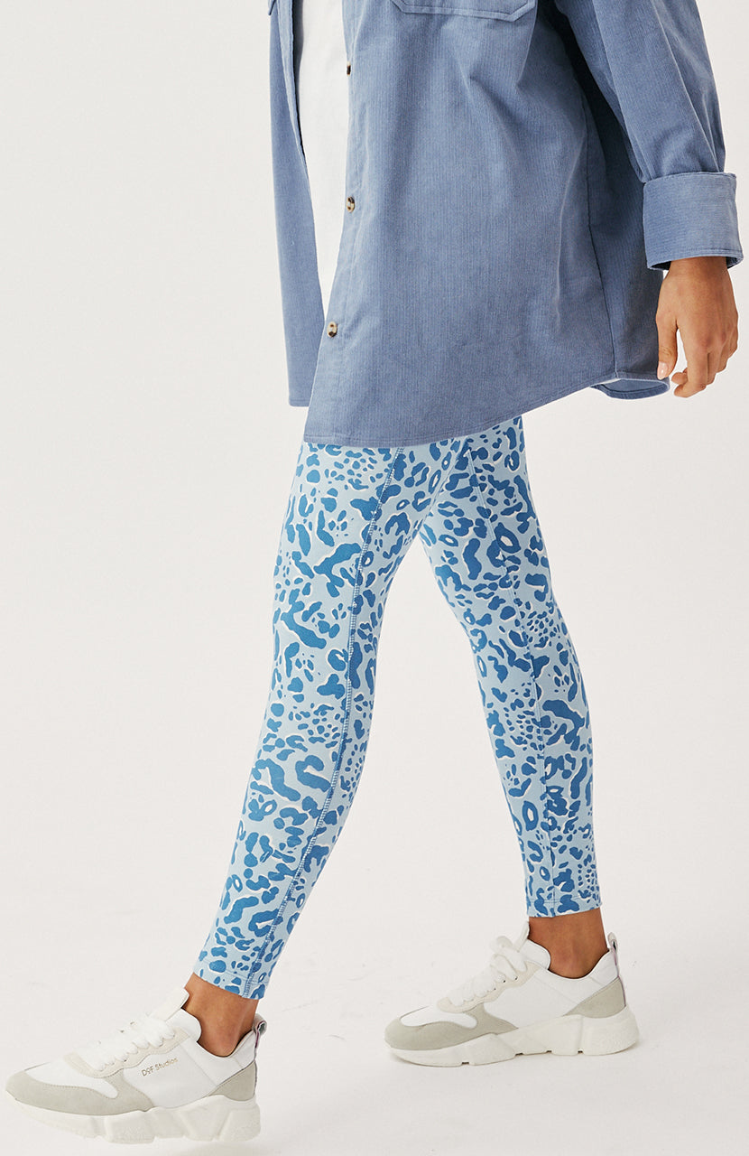 Pixie Legging - Steel Leopard