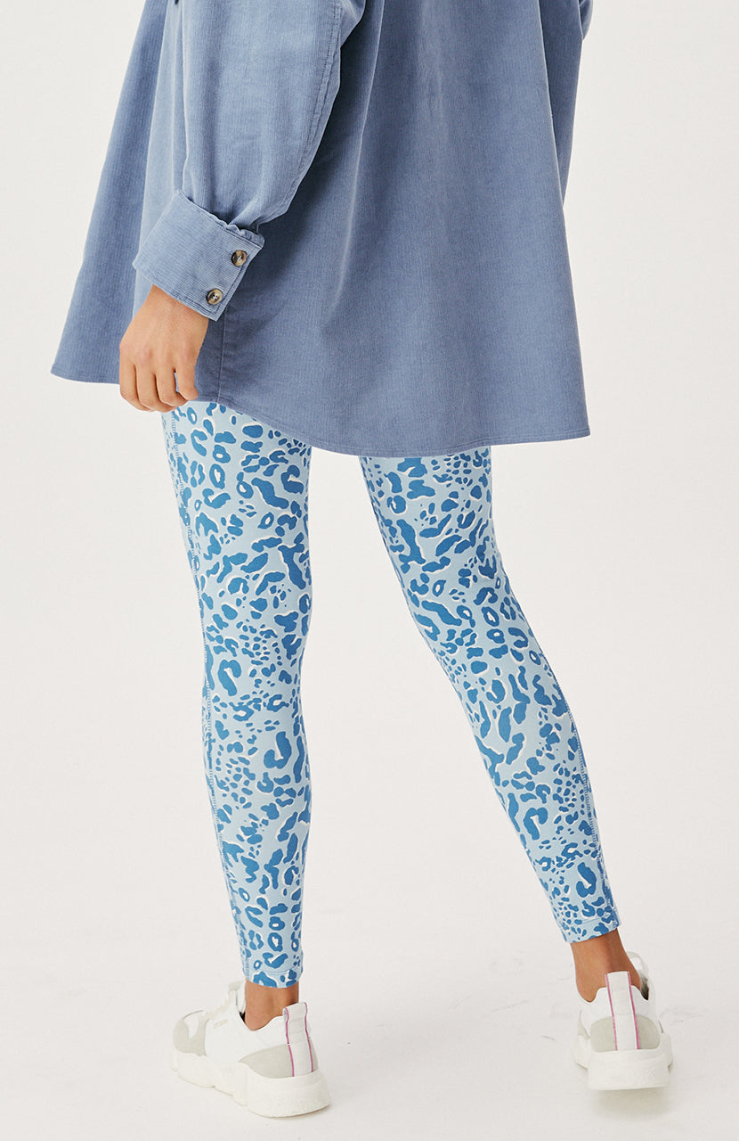 Pixie Legging - Steel Leopard
