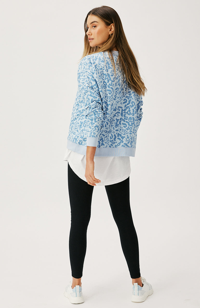 Izzy Sweater - Steel Leopard