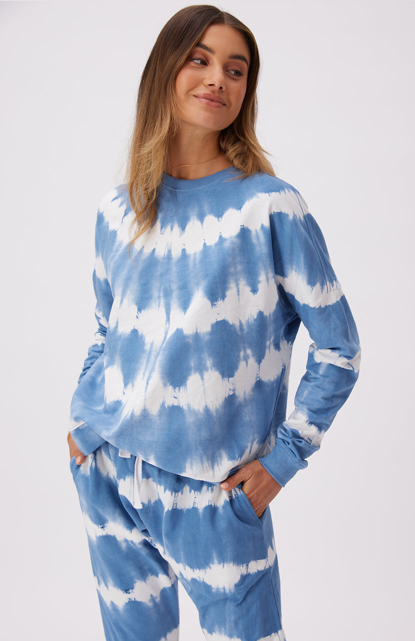 Izzy Sweater - Steel Tie Dye