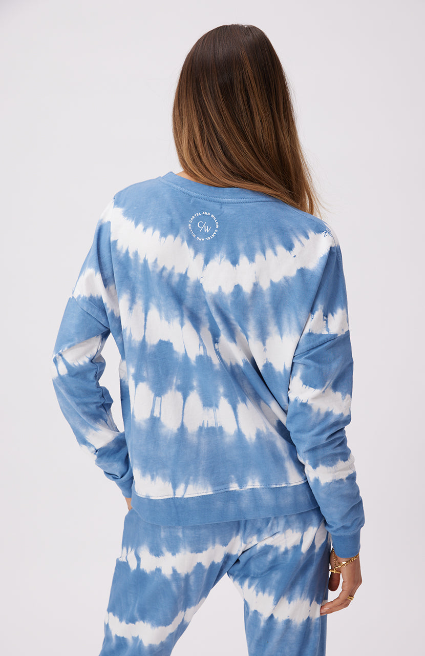 Izzy Sweater - Steel Tie Dye