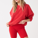 Ada Slim Sweater - Red