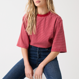 Hallie Tee - Red Stripe