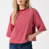 Hallie Tee - Red Stripe