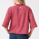 Hallie Tee - Red Stripe