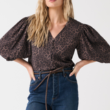 Elle top - Chocolate Leopard