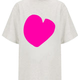 Neon Love - Grey Marle / Neon Pink