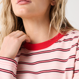 Felix Long Sleeve - Red Pink Stripe