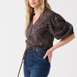 Elle top - Chocolate Leopard