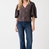 Elle top - Chocolate Leopard