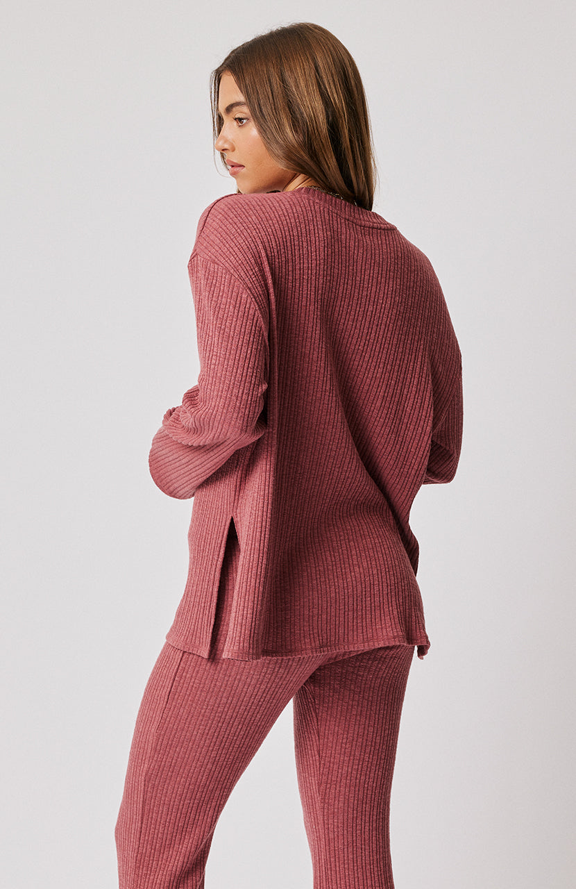 Eva Knit Top - Berry Knit