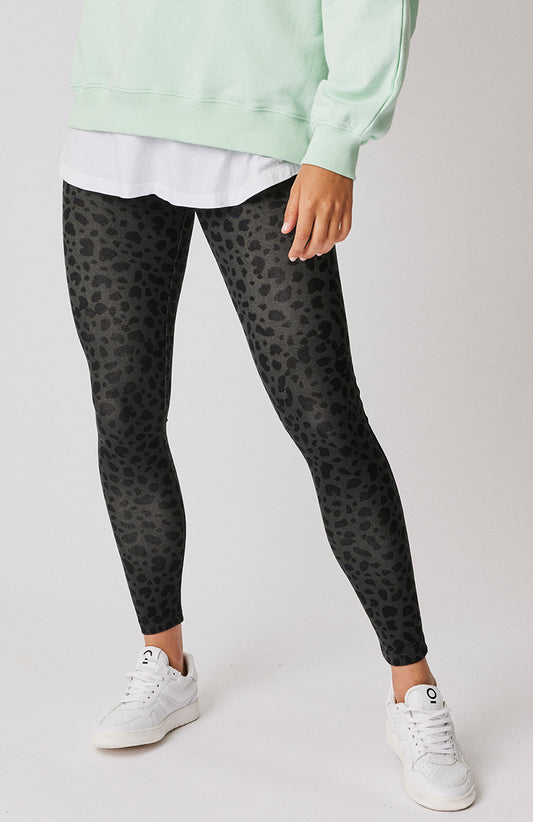 Pixie Legging - Charcoal Leopard