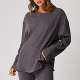 Eva Knit Top - Charcoal Knit