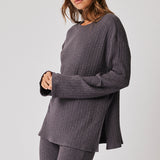 Eva Knit Top - Charcoal Knit