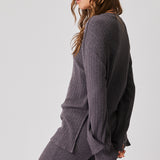Eva Knit Top - Charcoal Knit