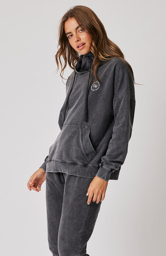 Harriet Sweater - Black Sandwash