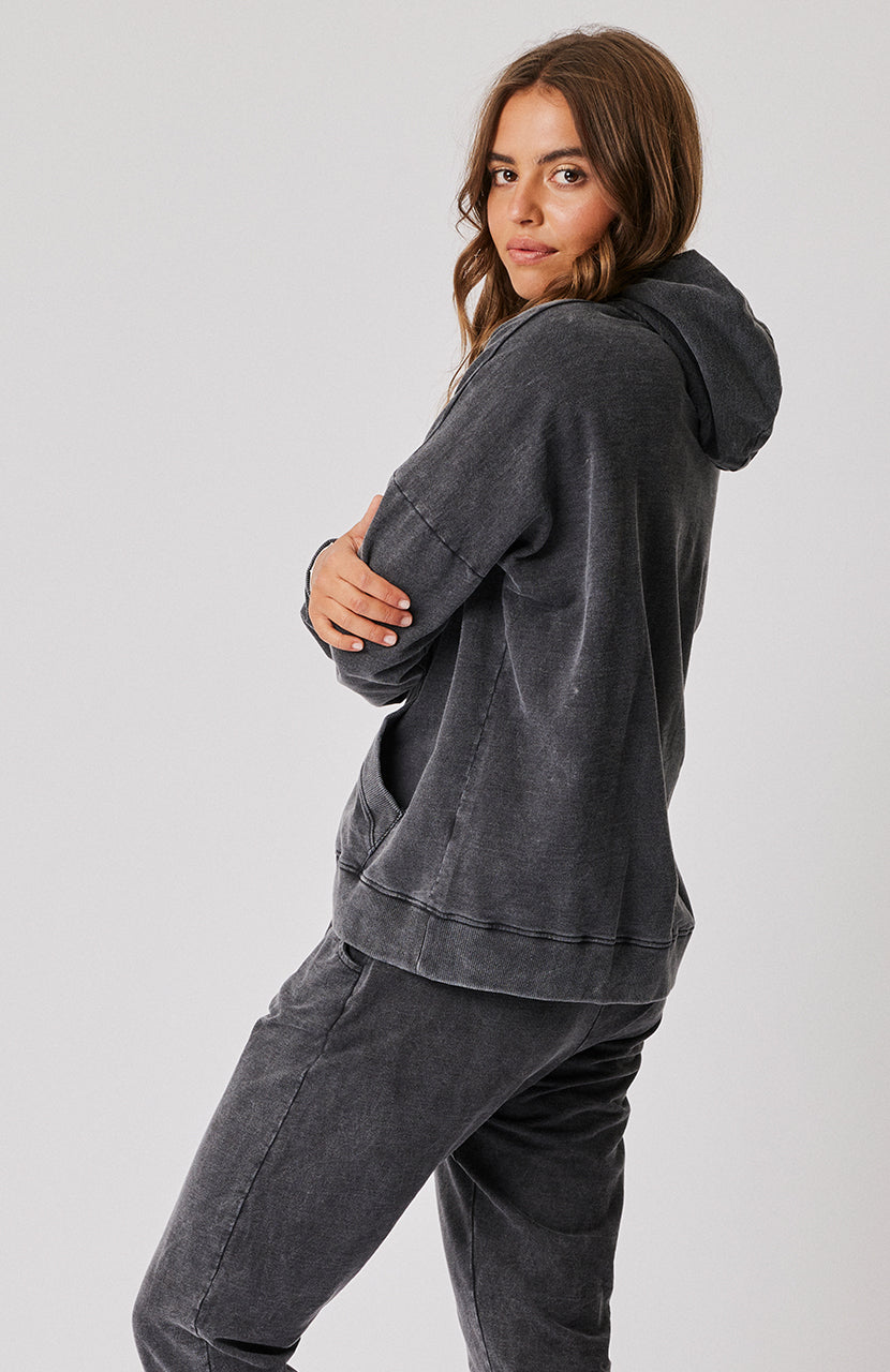 Harriet Sweater - Black Sandwash