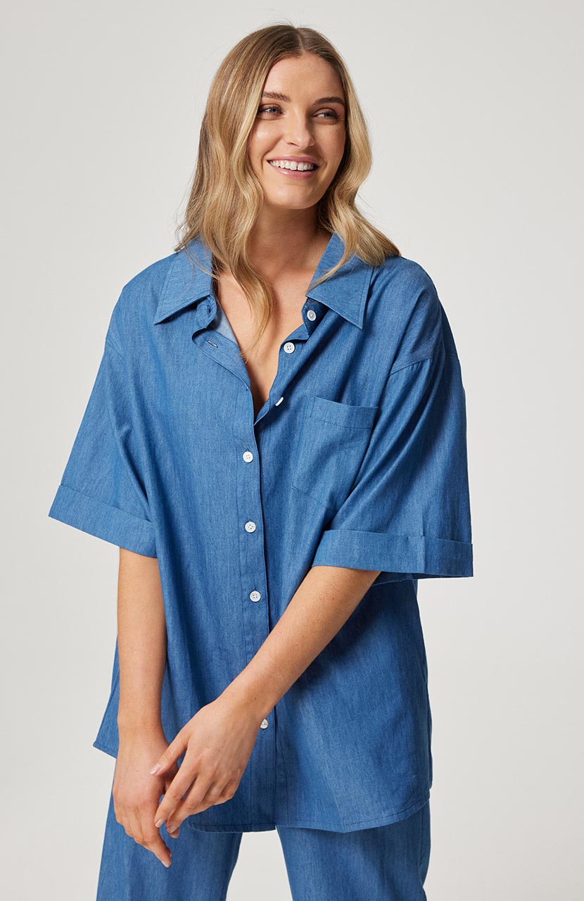 Belle Shirt - Denim Chambray