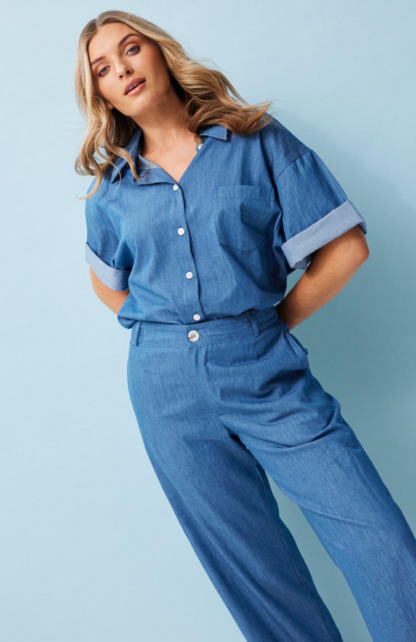 Belle Shirt - Denim Chambray
