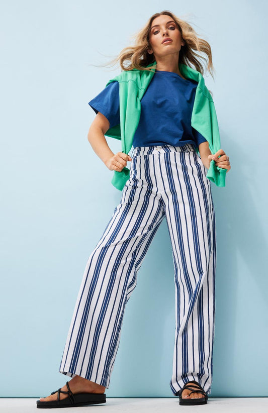 Lucy Trouser - French Navy Stripe