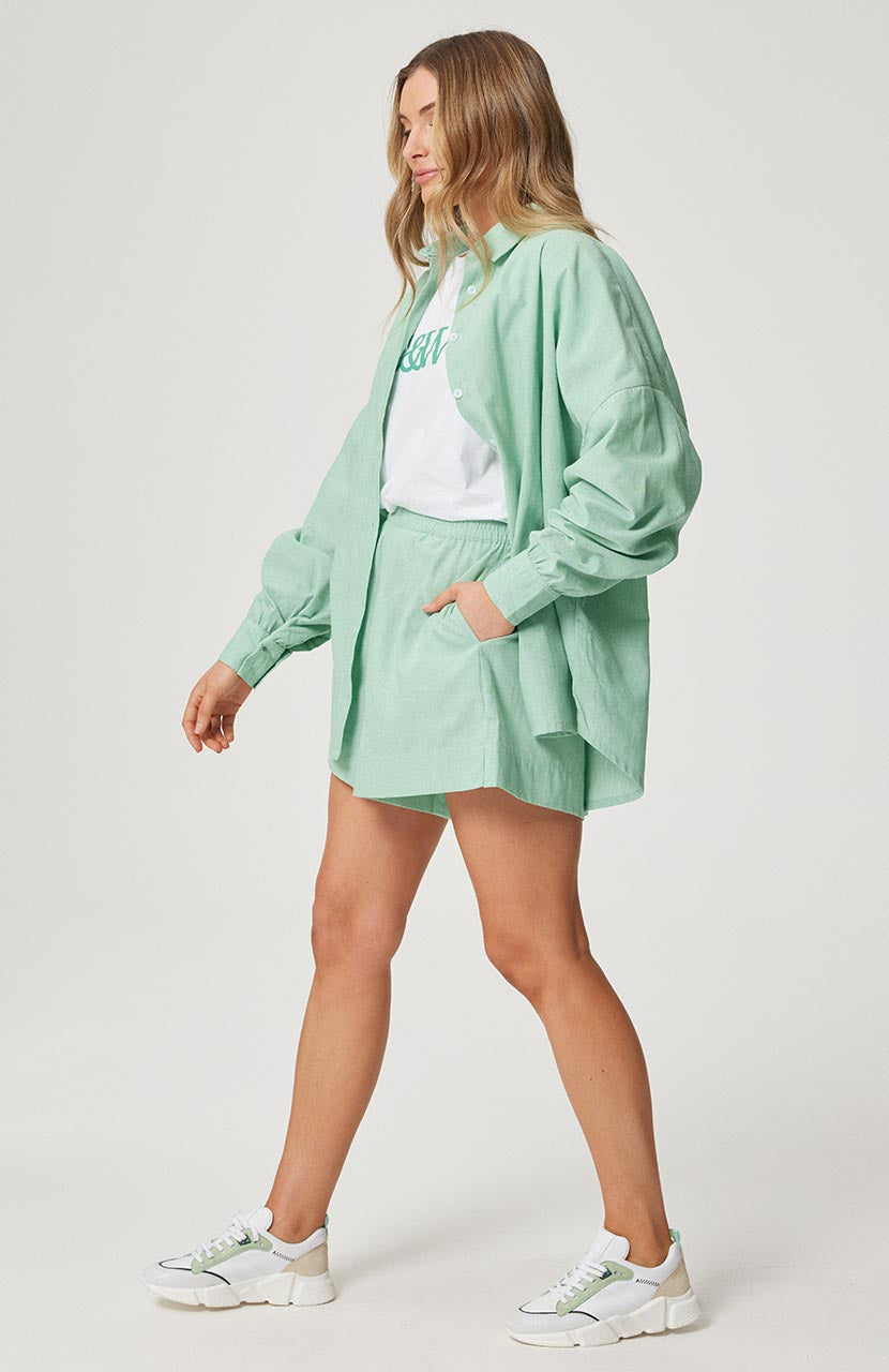 Tammy Shirt - Yarn Dyed Jade