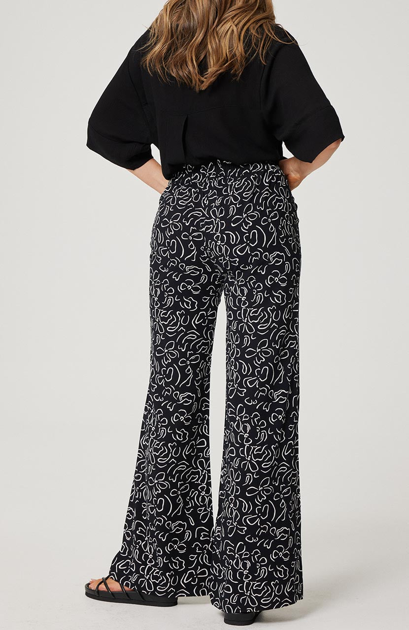 Bex Pant - Black Stencil