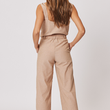 Lucia Trouser - Almond Chambray