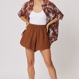 Georgie Shirt - Cocoa Leaf