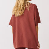 Zarelle Collared Tee - Cocoa Knit