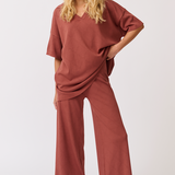 Molly Knit Pant - Cocoa Knit